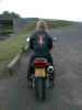 Rear view of bike and tigger at Glen Clova