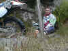 Me in the lean-to on the Sidlaw hills