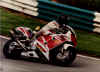 Going down through the Goosneck At Cadwell Park 1997